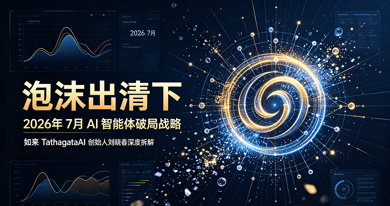 泡沫出清下 2026 年 7 月 AI 智能体破局战略 —— 如来 TathagataAI 创始人刘晓春深度拆解
